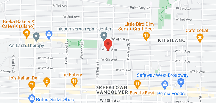 map of 3232 W 5TH AVENUE